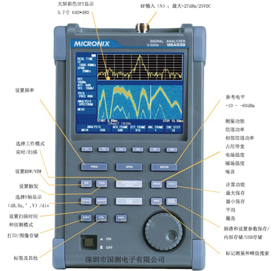 MSA538E 手持式實時頻譜分析儀MSA538E(20K-3.3G)